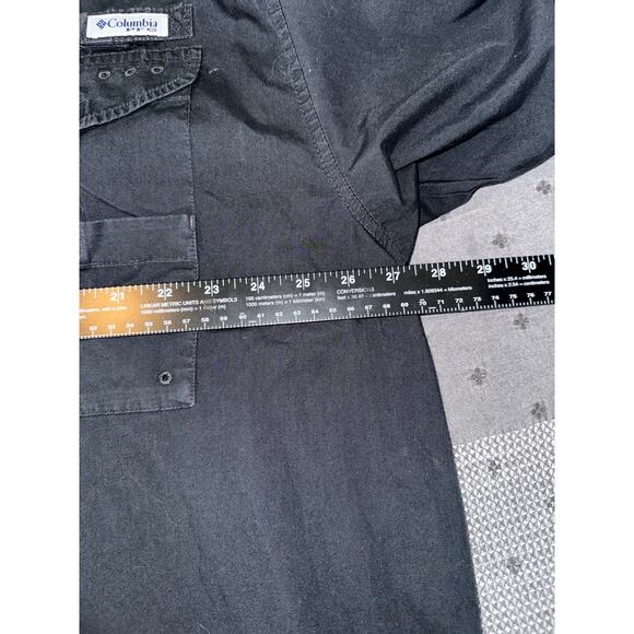 Columbia PFG Black Short Sleeve Fishing Shirt Vented Men’s XXL - Picture 8 of 9